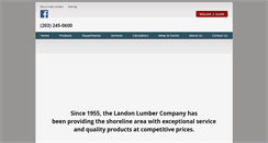 Desktop Screenshot of landonlumber.com