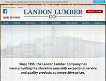 Tablet Screenshot of landonlumber.com